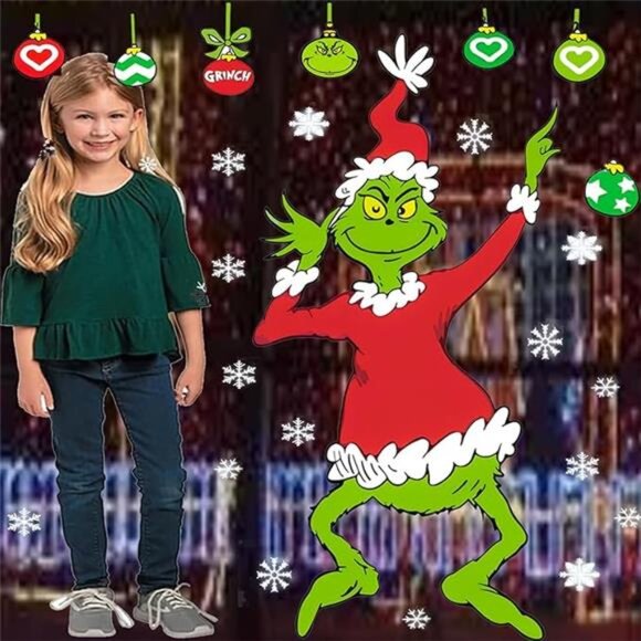 3FT Christmas Window Clings, Snowflake Stickers for Glass, Door, Wall,‎ & Fridge - Picture 8 of 8